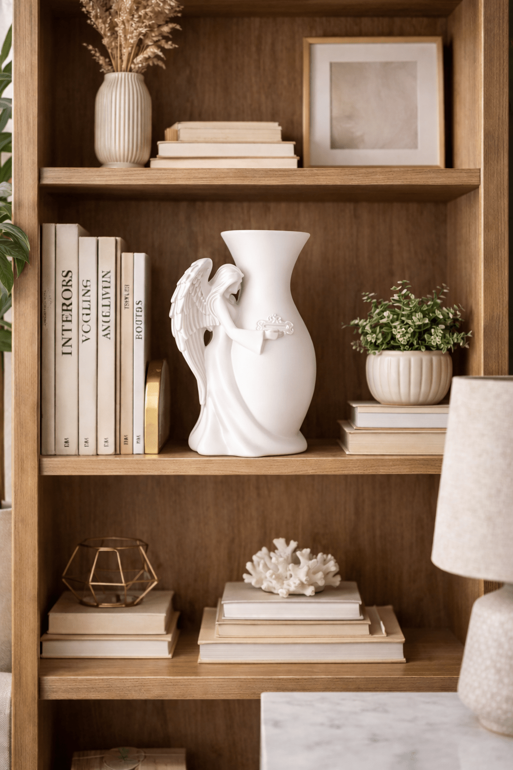 Melek Figürlü Dekoratif Vazo - Dekoratif Aksesuar - Line Home